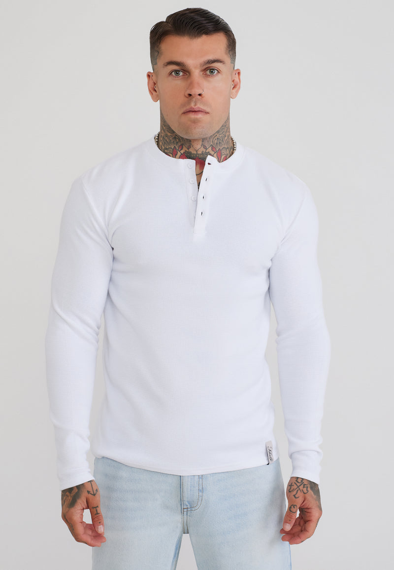 White Henley T-Shirt