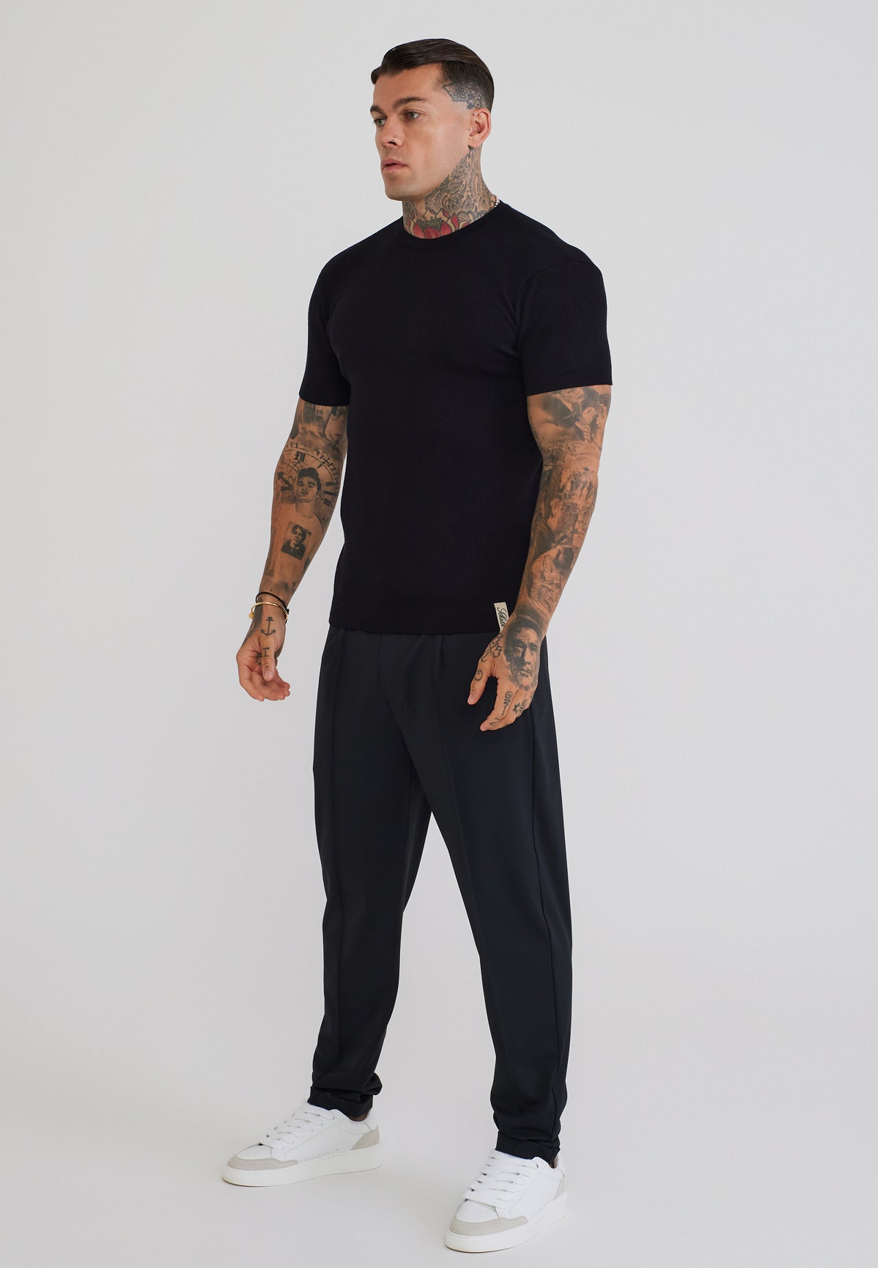Black Knitted T-Shirt (3)