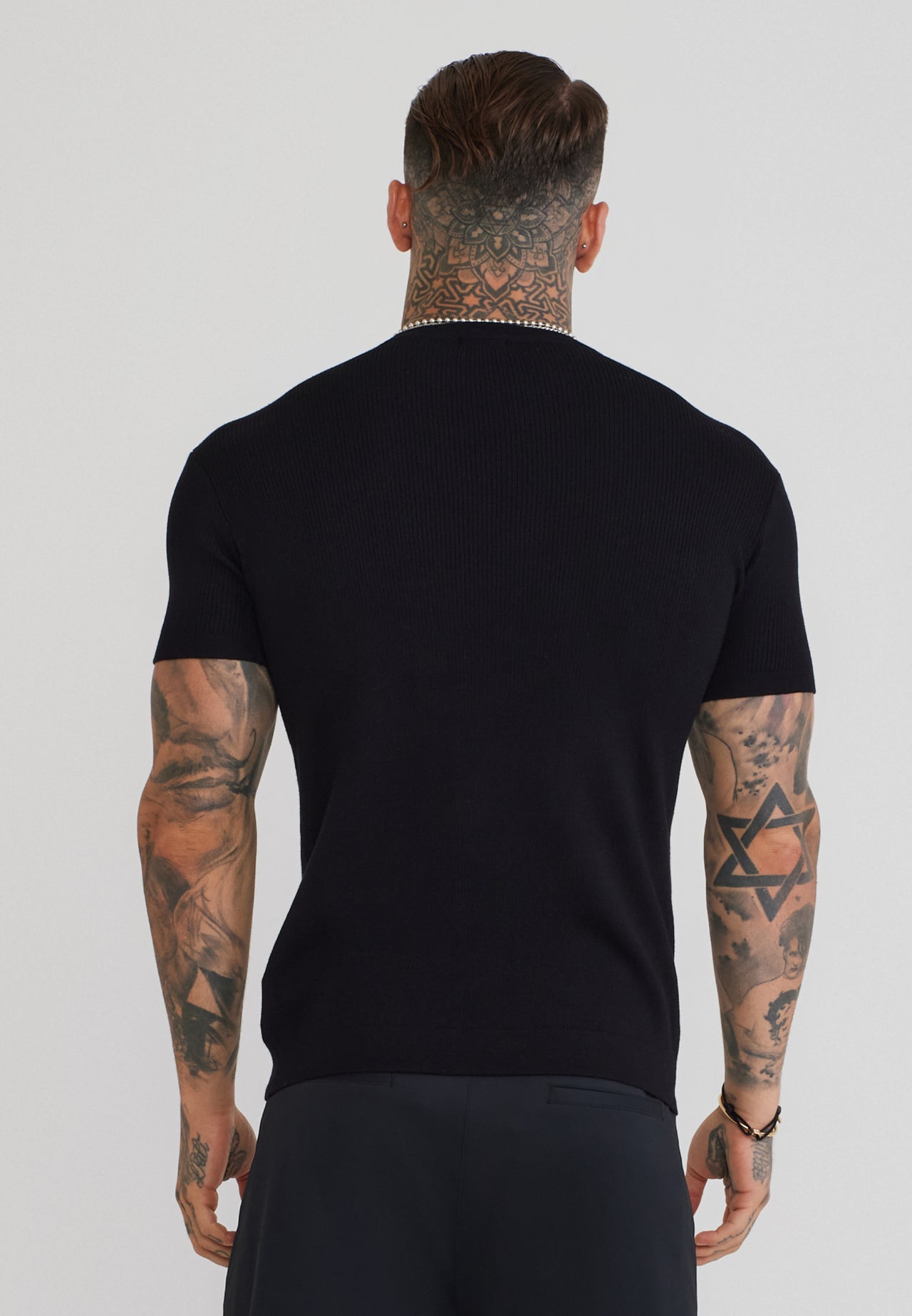 Black Knitted T-Shirt (4)