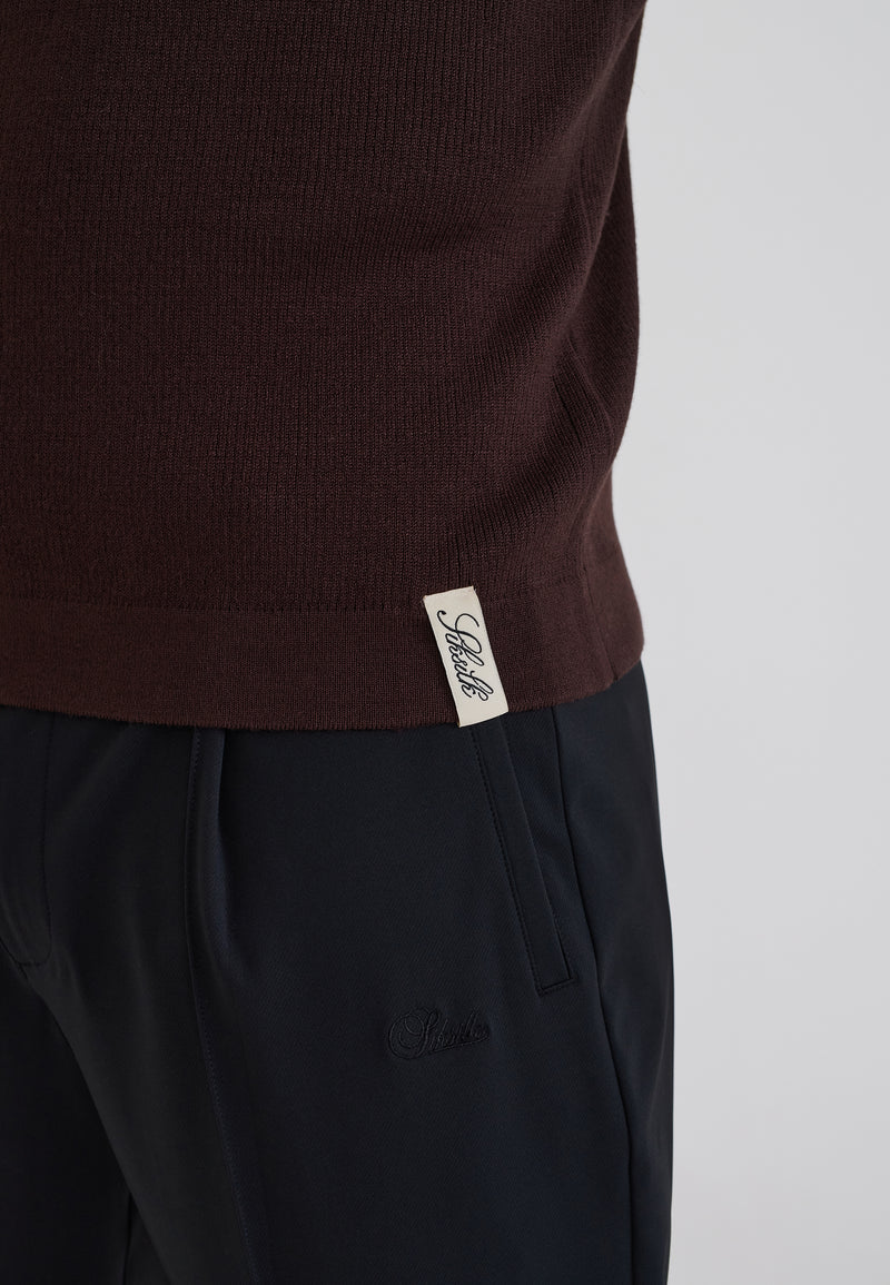 Brown Knitted T-Shirt (1)