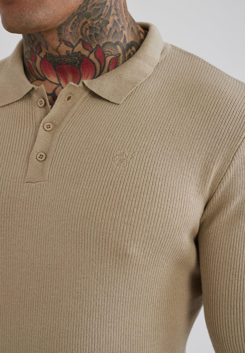 Stone LS Knitted Polo T-Shirt (1)