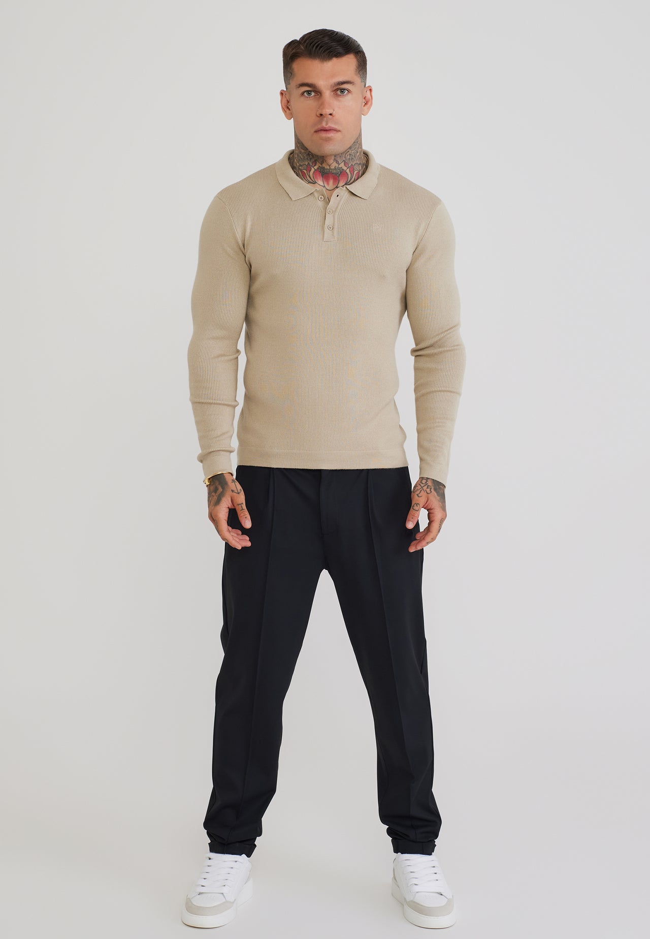 Stone LS Knitted Polo T-Shirt (2)