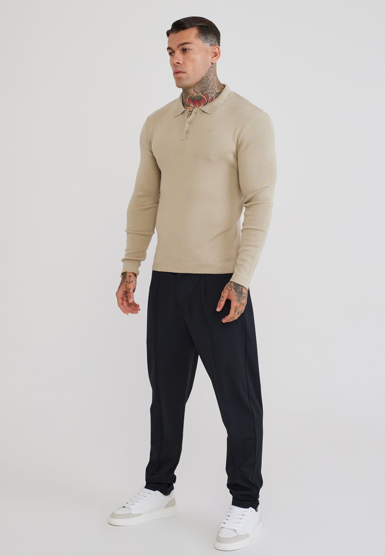 Stone LS Knitted Polo T-Shirt (3)