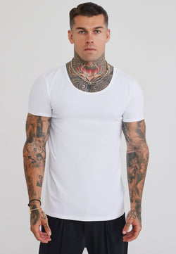 White Scoop Neck T-Shirt