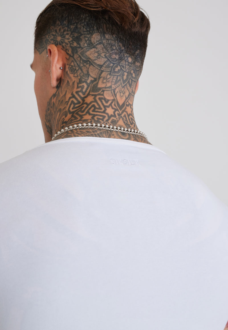White Scoop Neck T-Shirt (1)