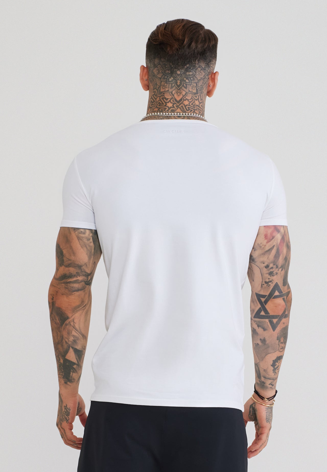 White Scoop Neck T-Shirt (4)