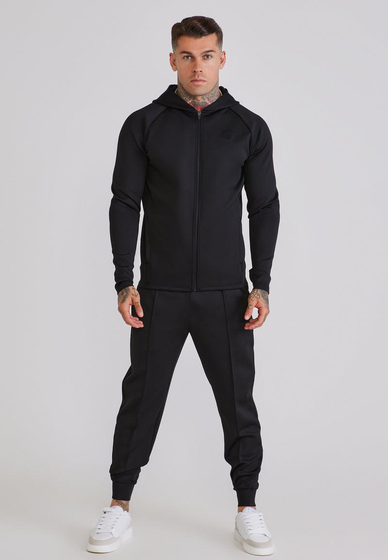 Black Hoodie and Joggers Set