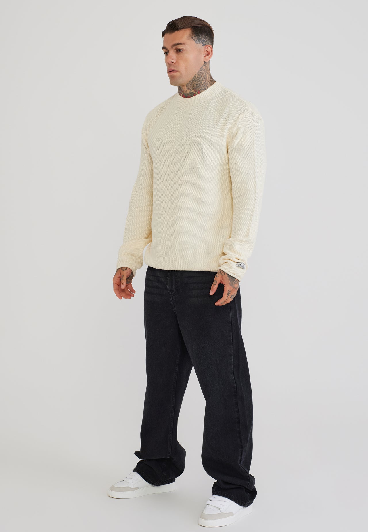 Ecru Knitted Sweater (3)