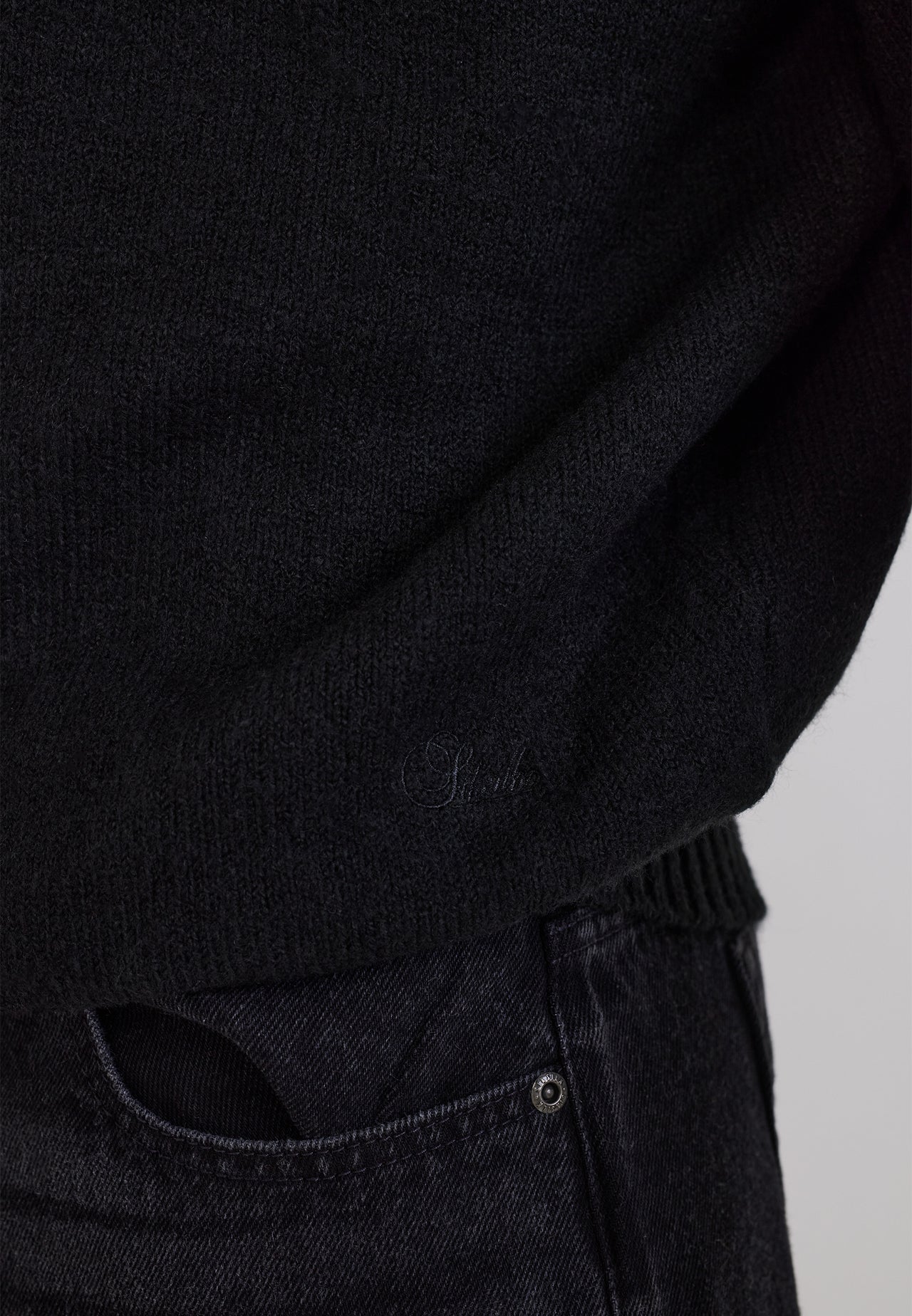 Black Roll Neck Sweater (1)