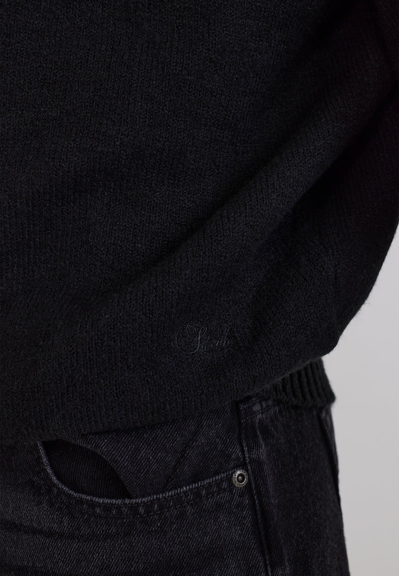 Black Roll Neck Sweater (1)