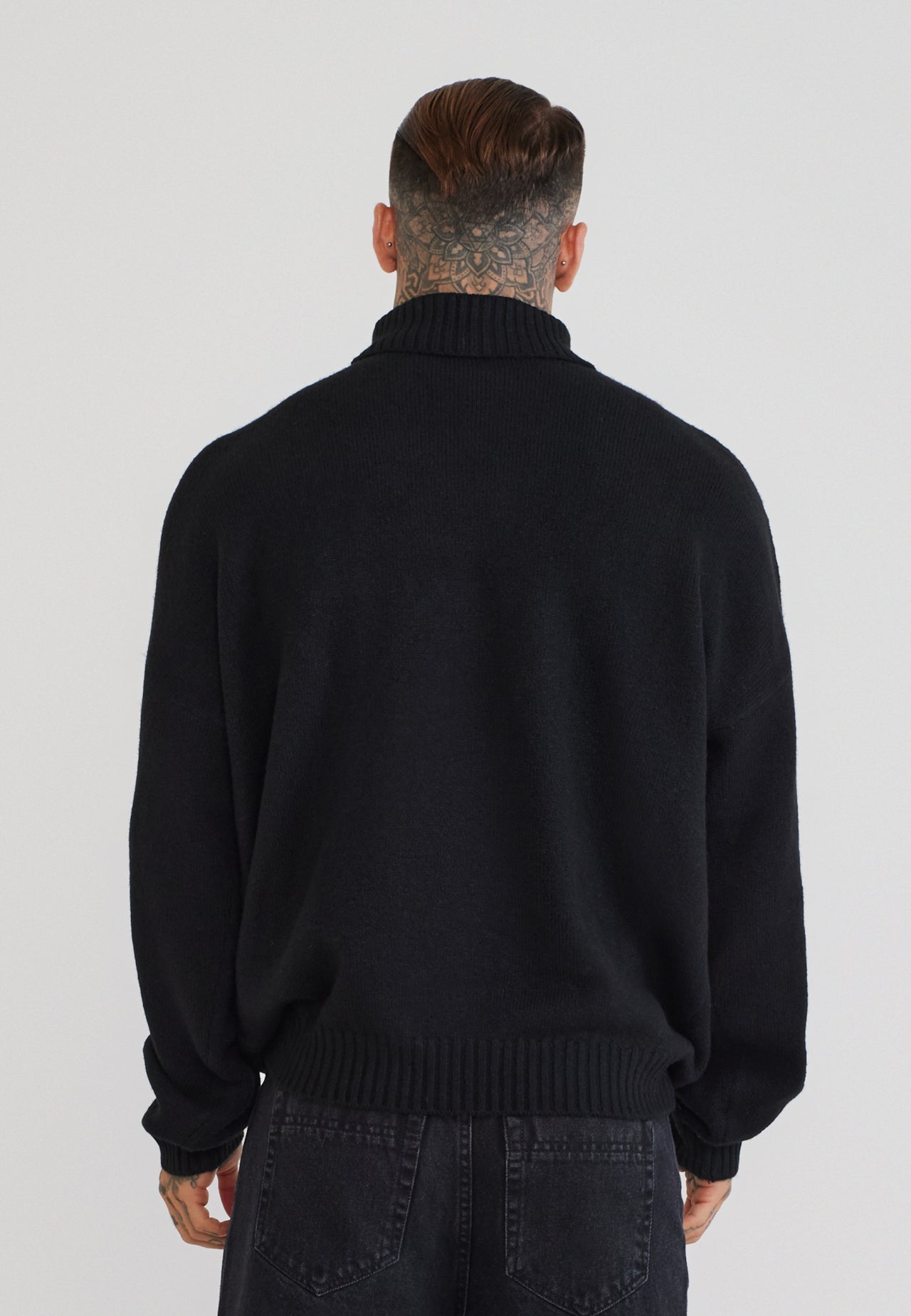Black Roll Neck Sweater (4)