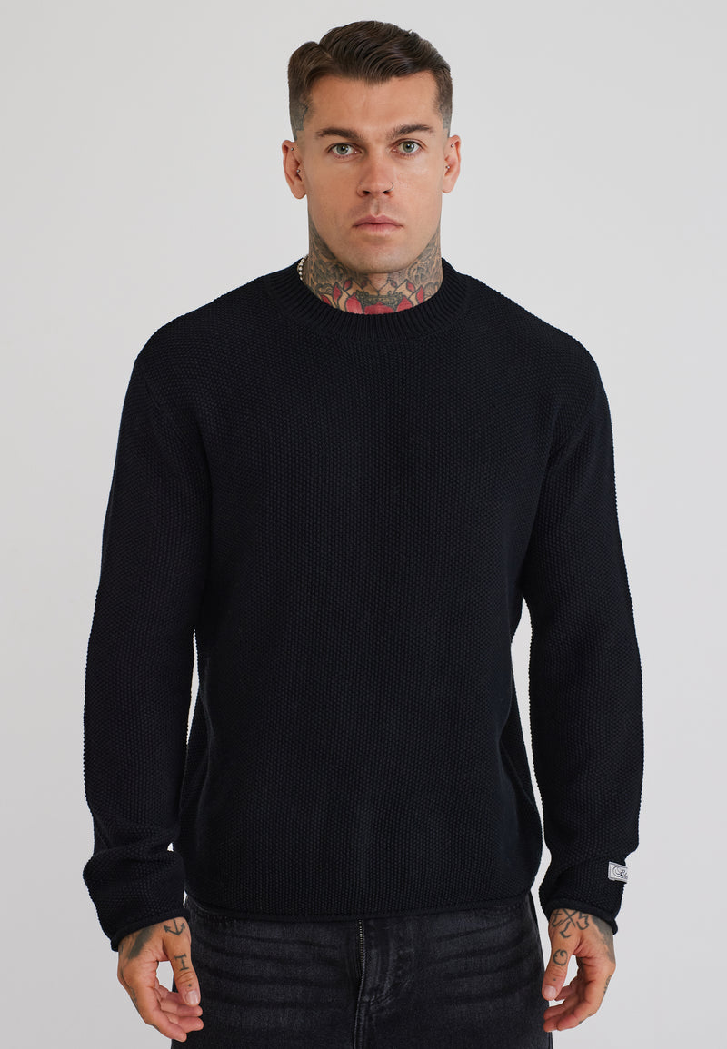 Black Knitted Sweater