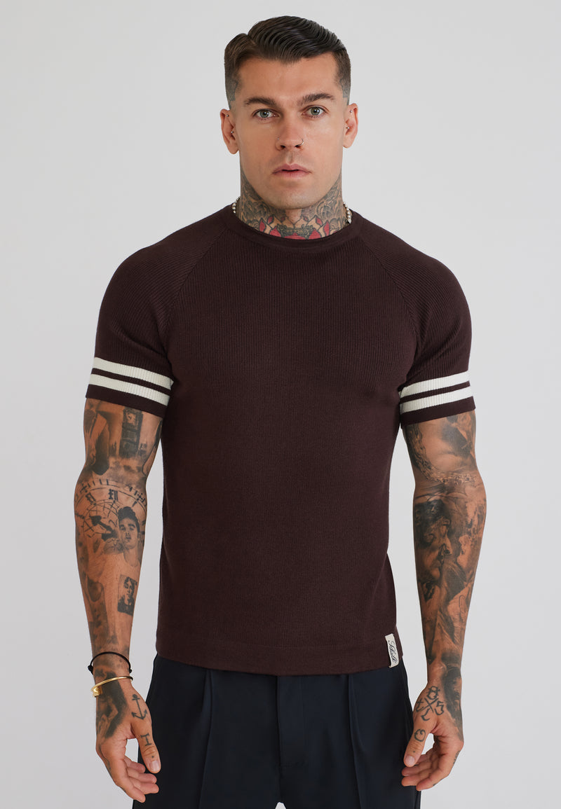 Brown Knitted T-Shirt