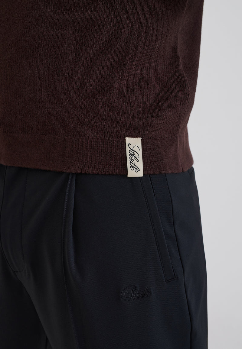 Brown Knitted T-Shirt (1)