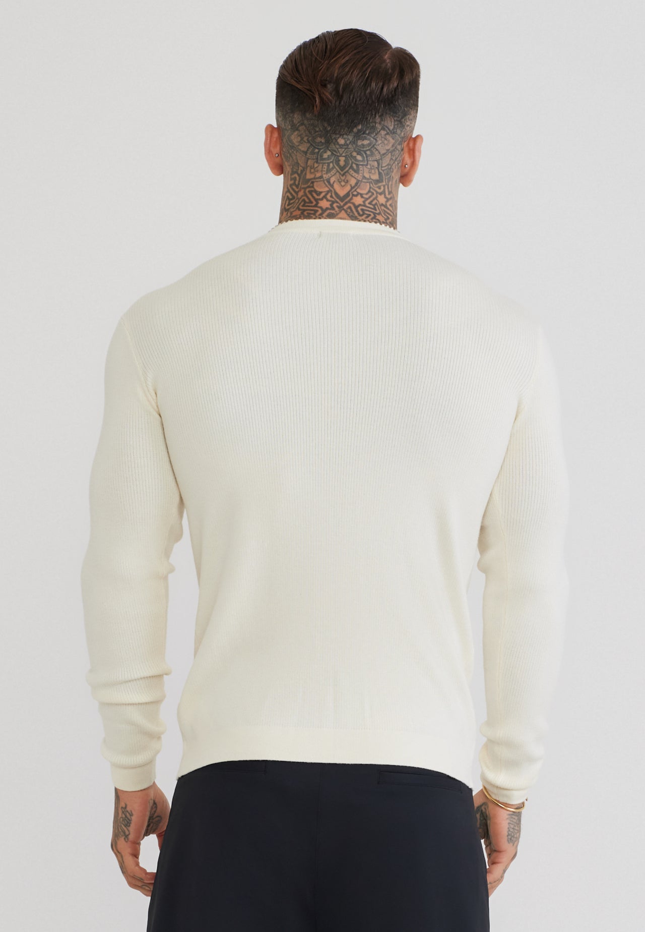 Ecru LS Knitted T-Shirt (4)