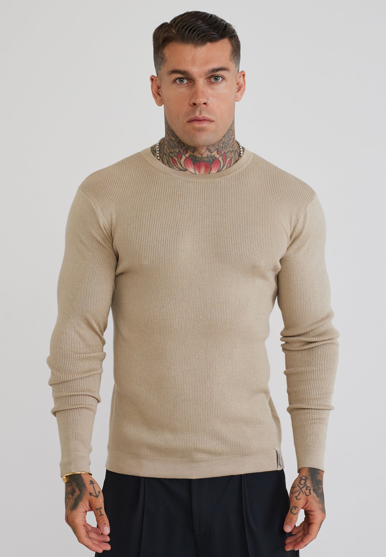 Stone LS Knitted T-Shirt
