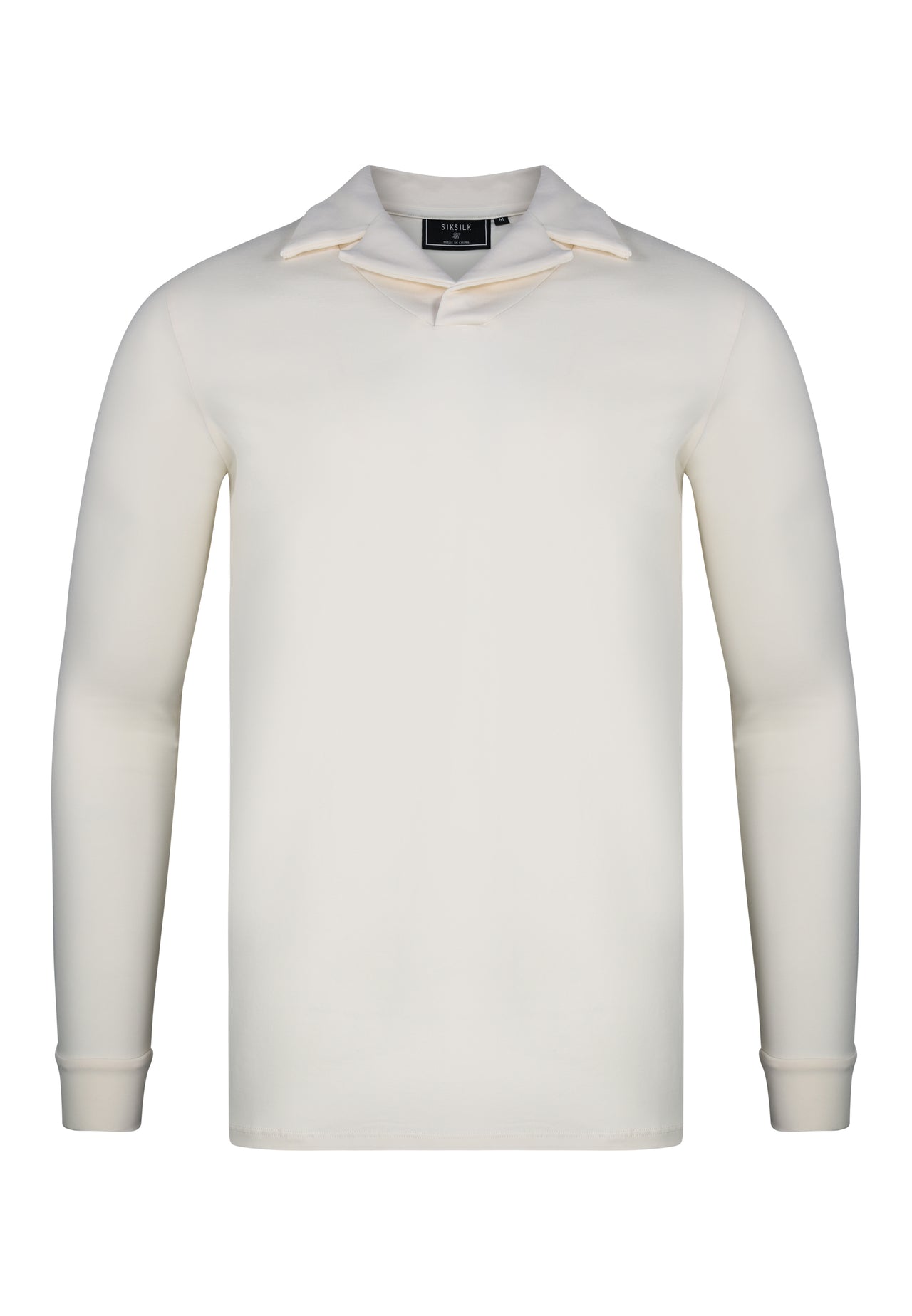 Ecru LS Revere Polo (5)