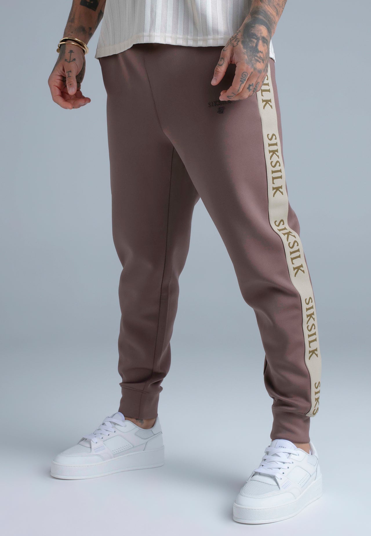 Brown Track Top and Jogger Set (2)