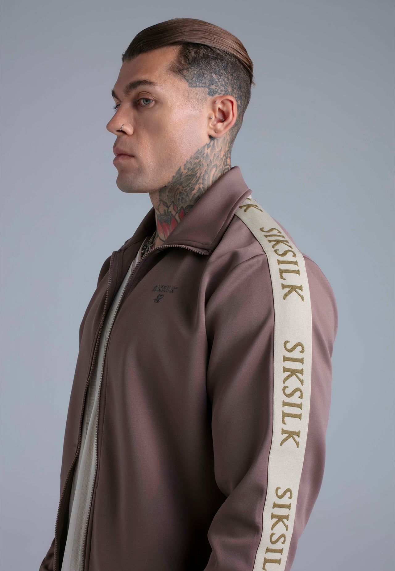 Brown Track Top and Jogger Set (3)