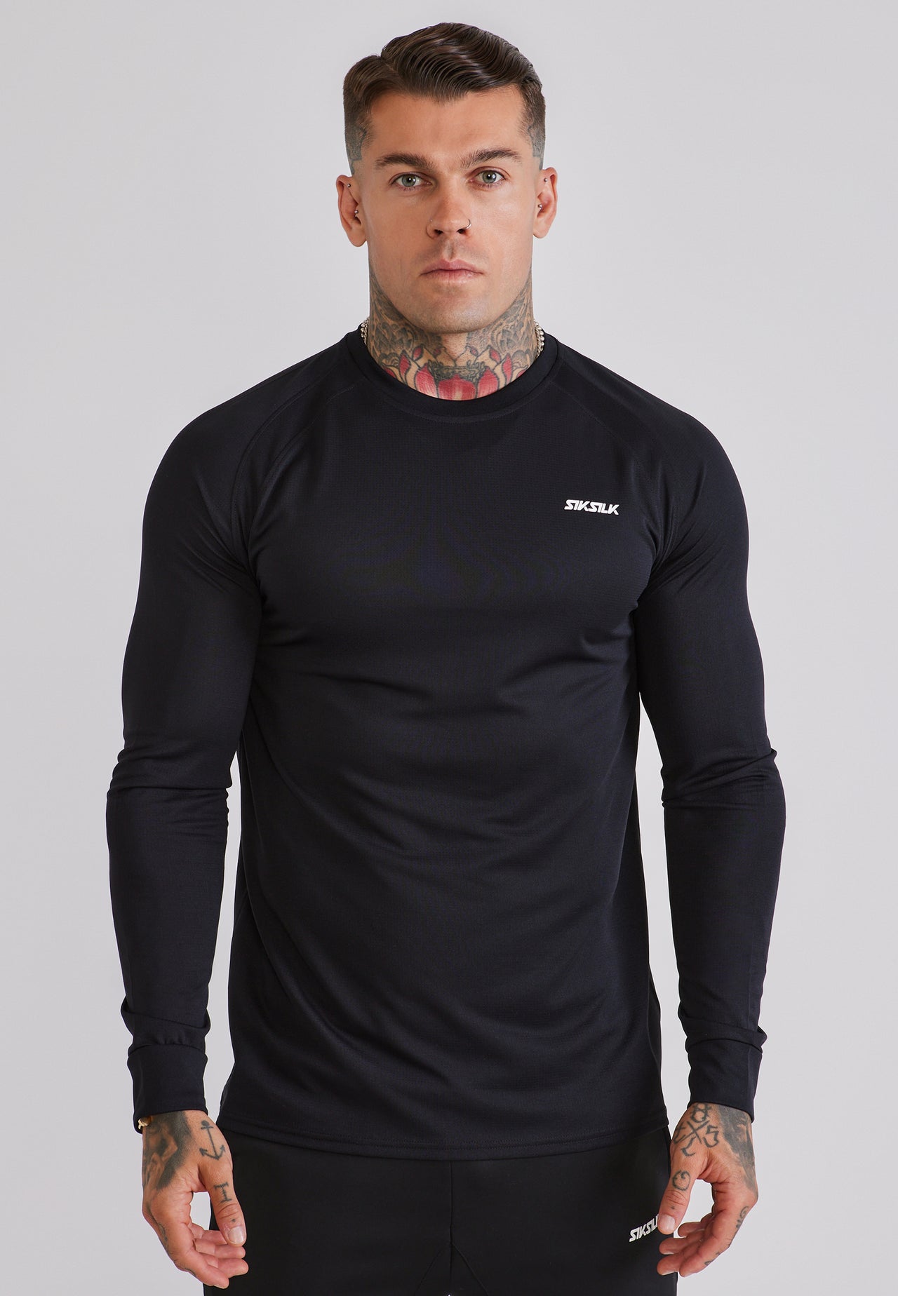 Black LS Tech T-Shirt