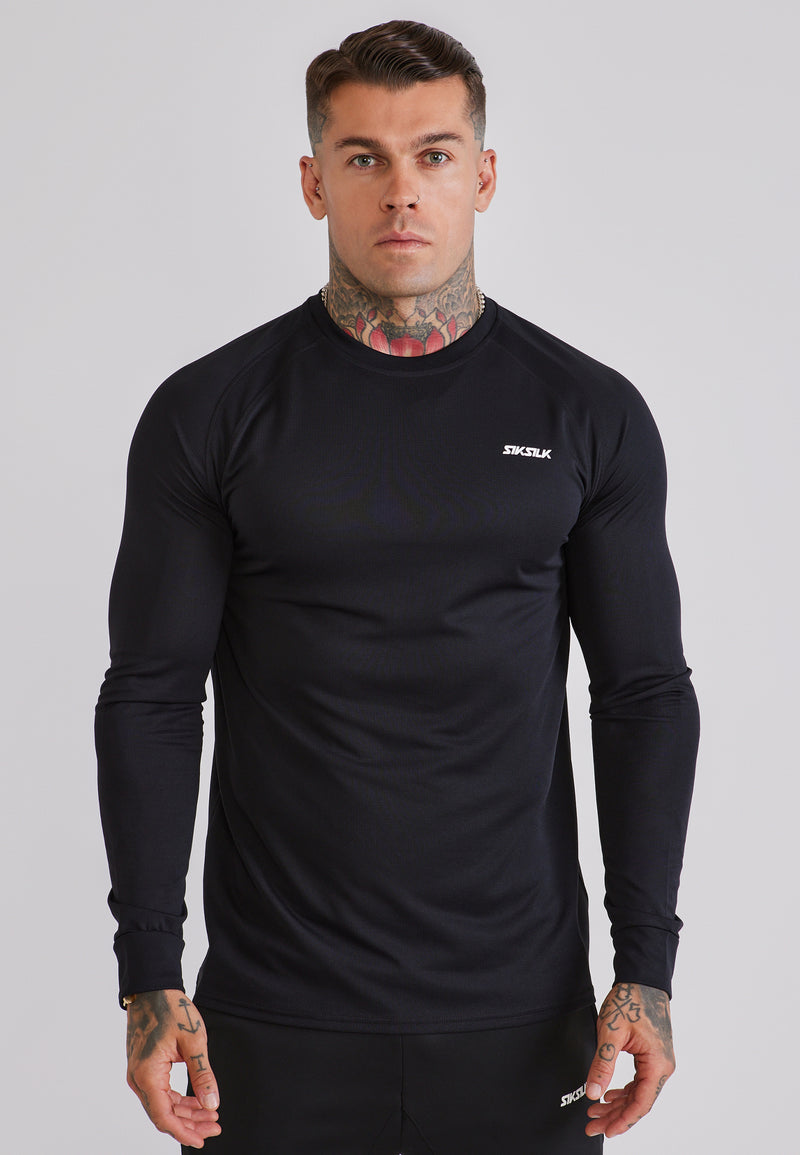 Black LS Tech T-Shirt