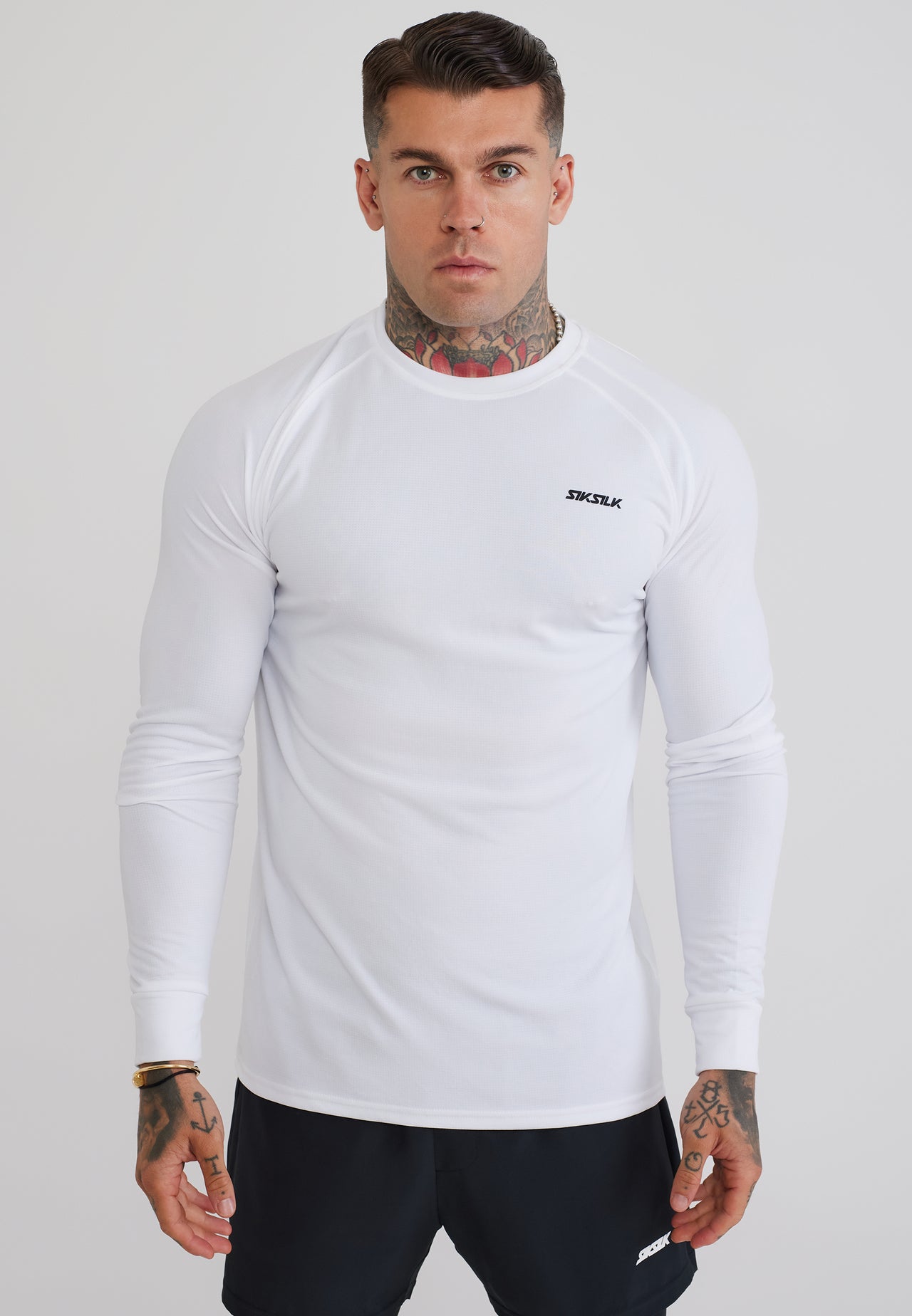 White LS Tech T-Shirt