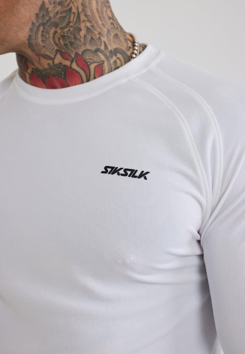 White LS Tech T-Shirt (1)