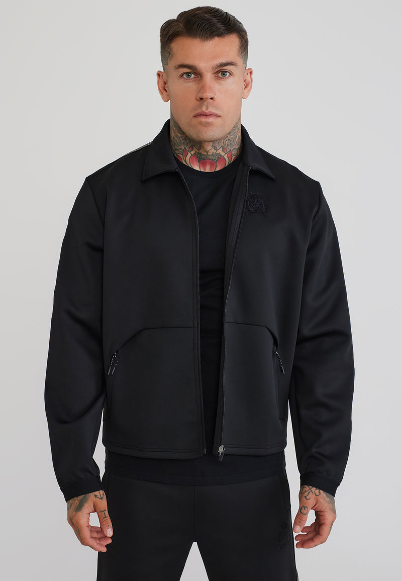 Black Taped Track Top