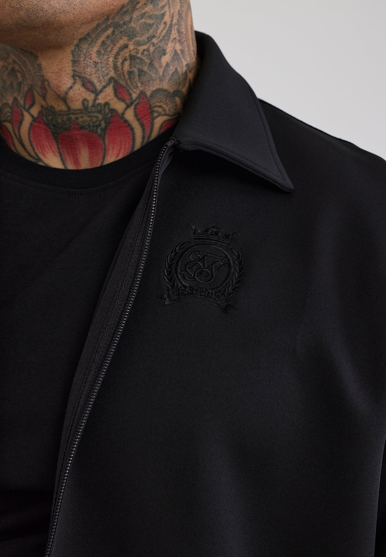 Black Taped Track Top (1)