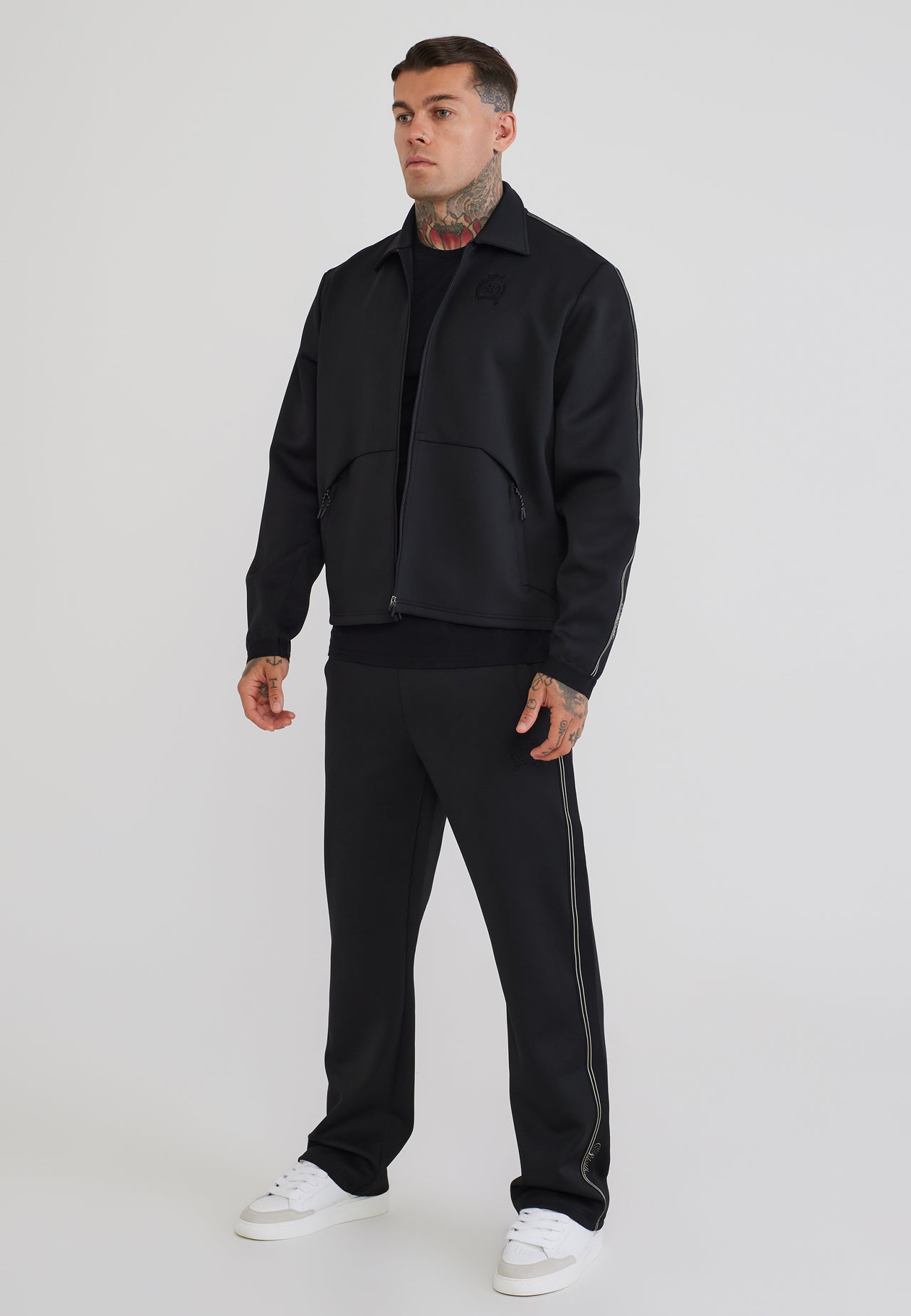 Black Taped Track Top (3)