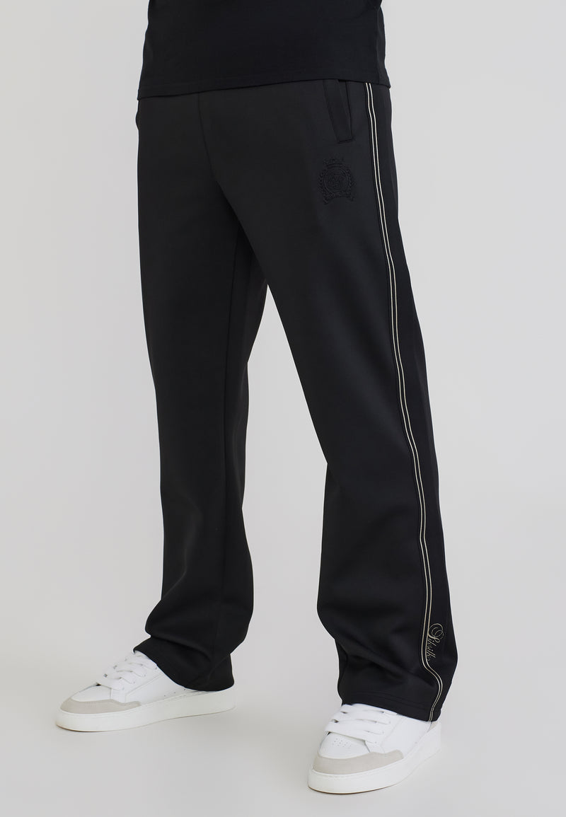 Black Taped Track Pants