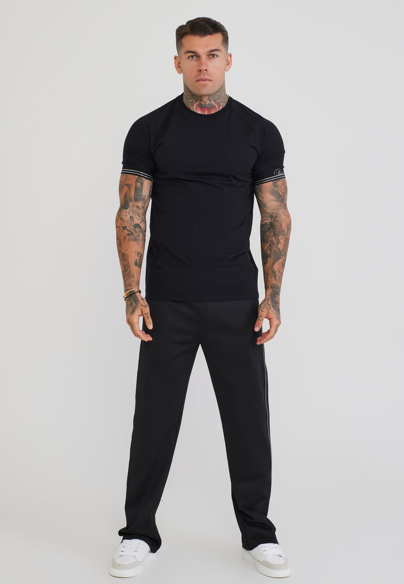 Black Taped Track Pants (1)