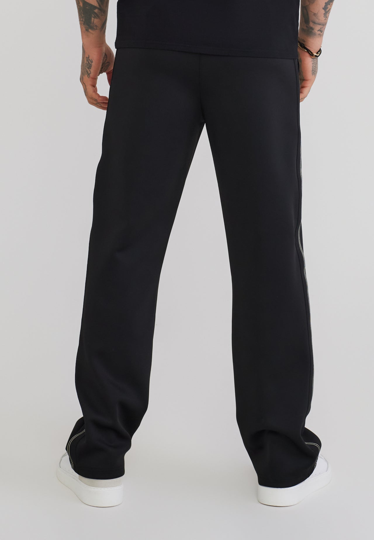 Black Taped Track Pants (4)