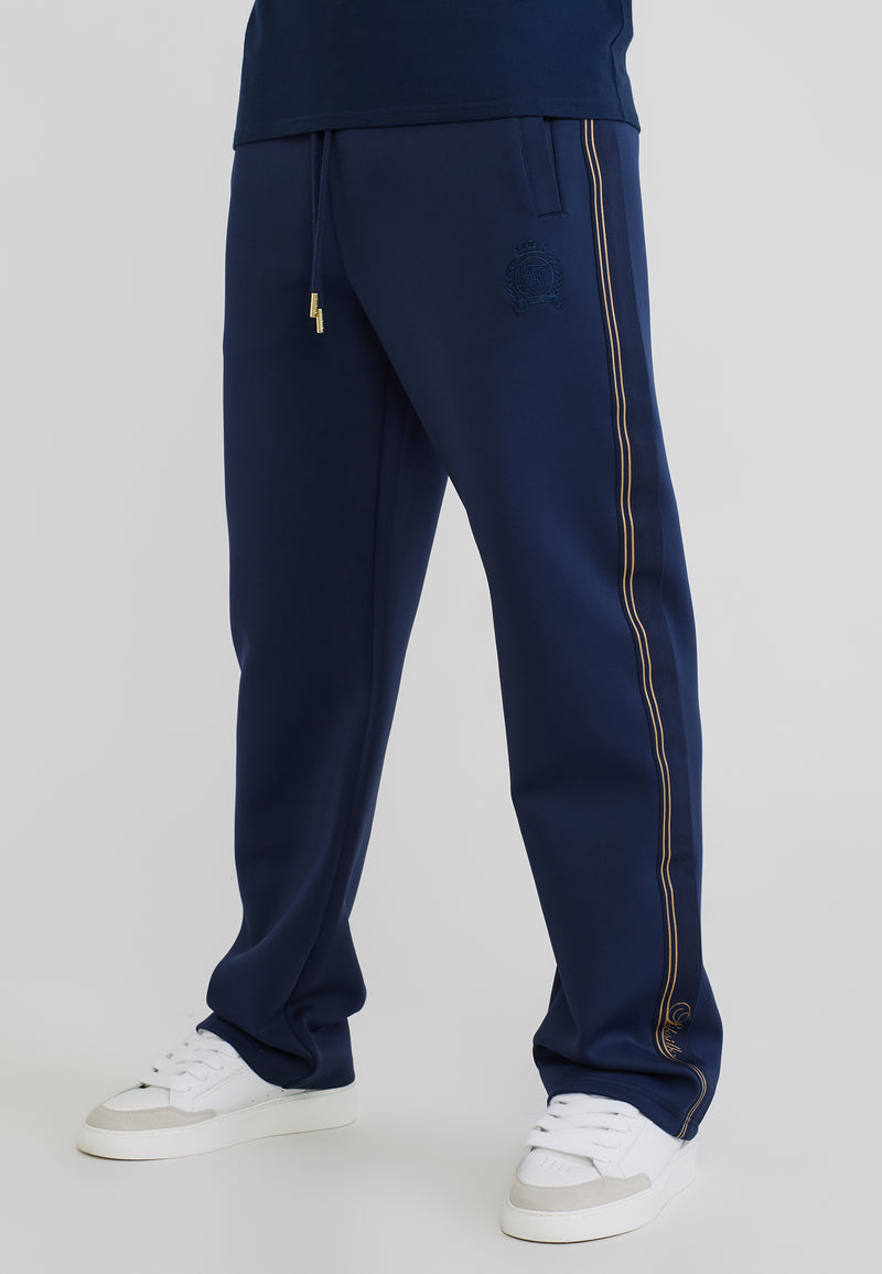 Navy Taped Track Pants