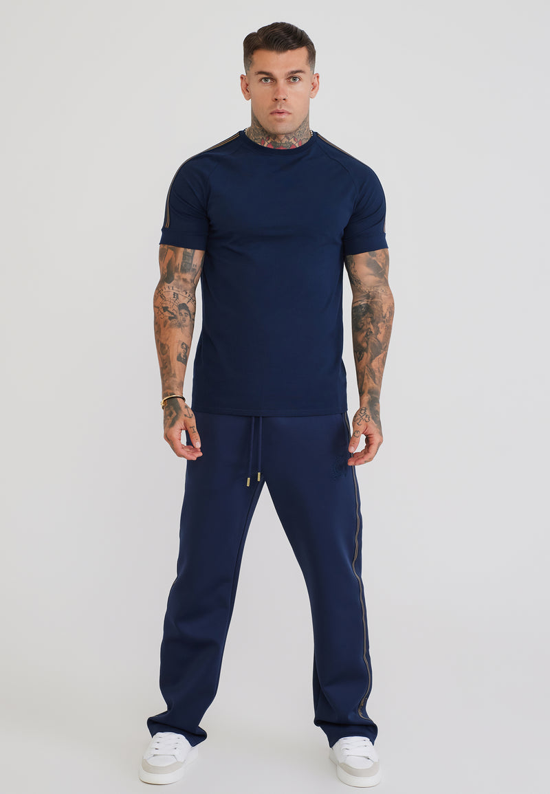 Navy Taped Track Pants (1)