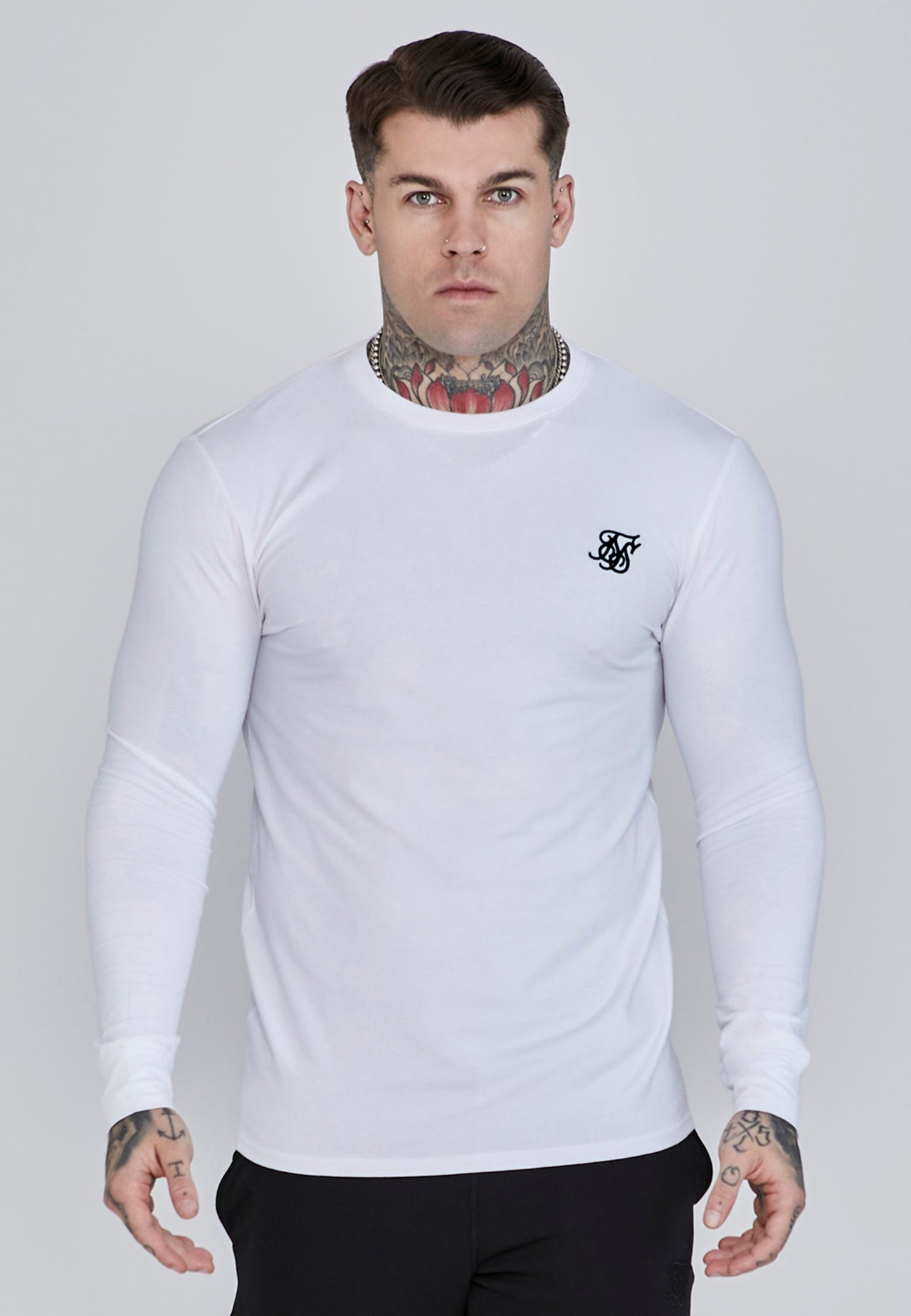 White Essentials Long Sleeve T-Shirt