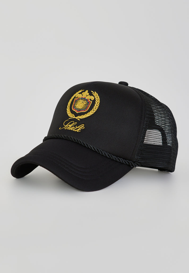 Black Trucker Cap