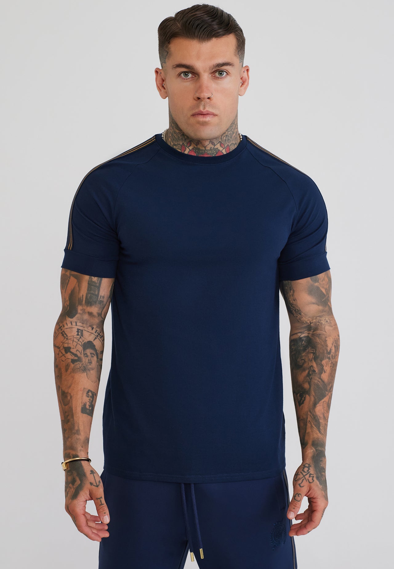 Navy Taped Tech T-Shirt