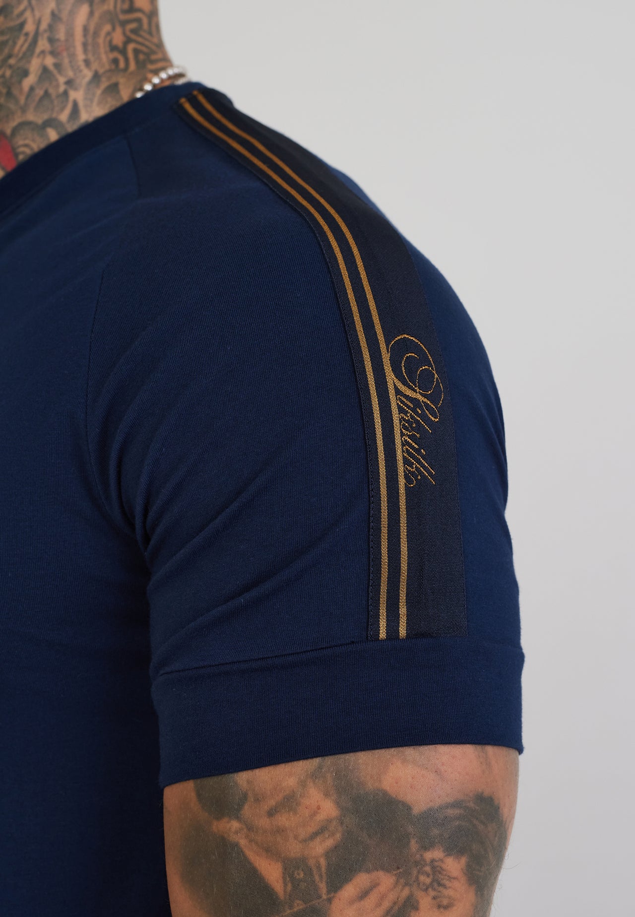 Navy Taped Tech T-Shirt (1)
