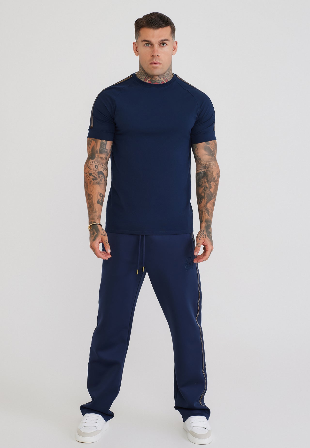 Navy Taped Tech T-Shirt (2)