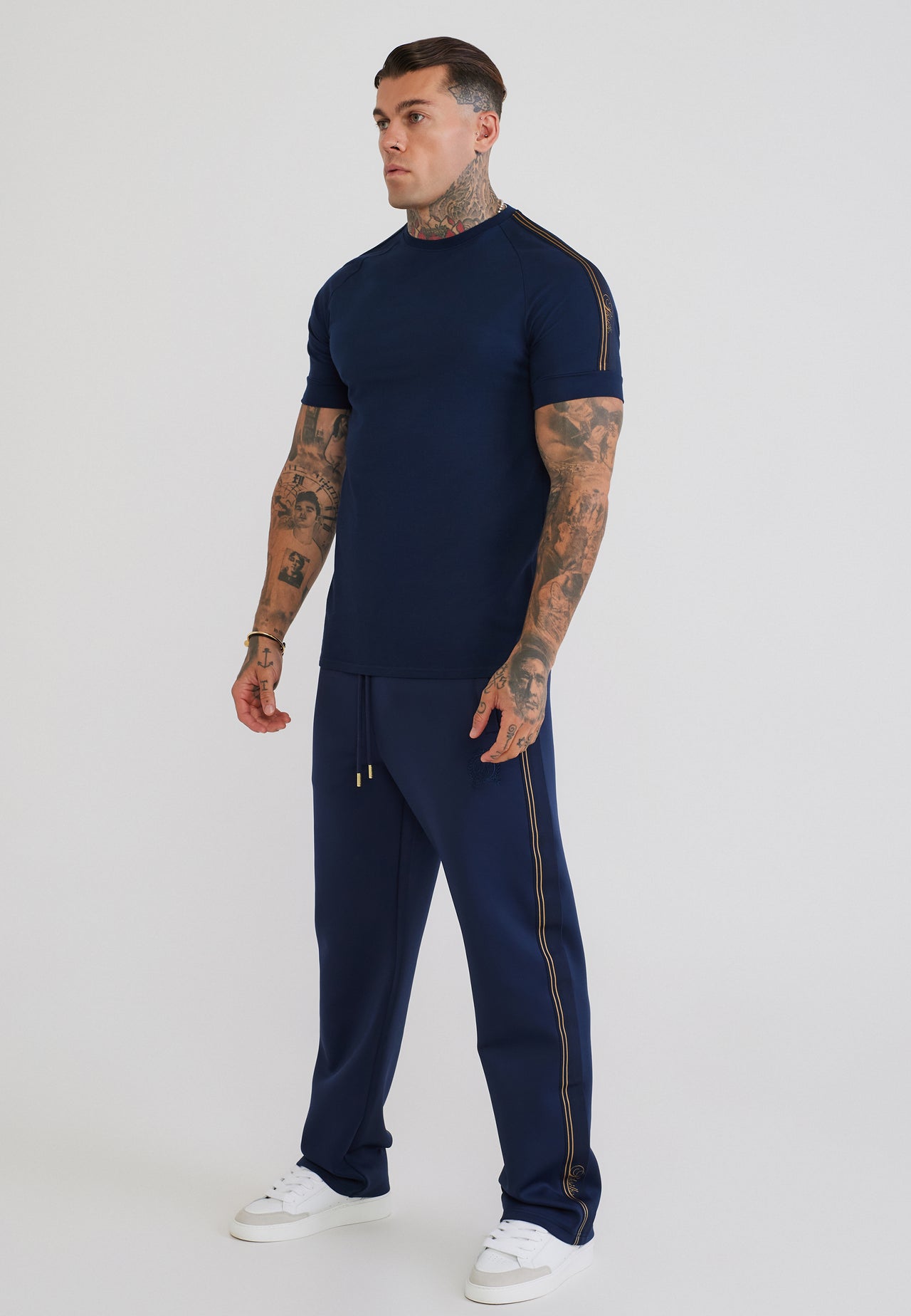 Navy Taped Tech T-Shirt (3)