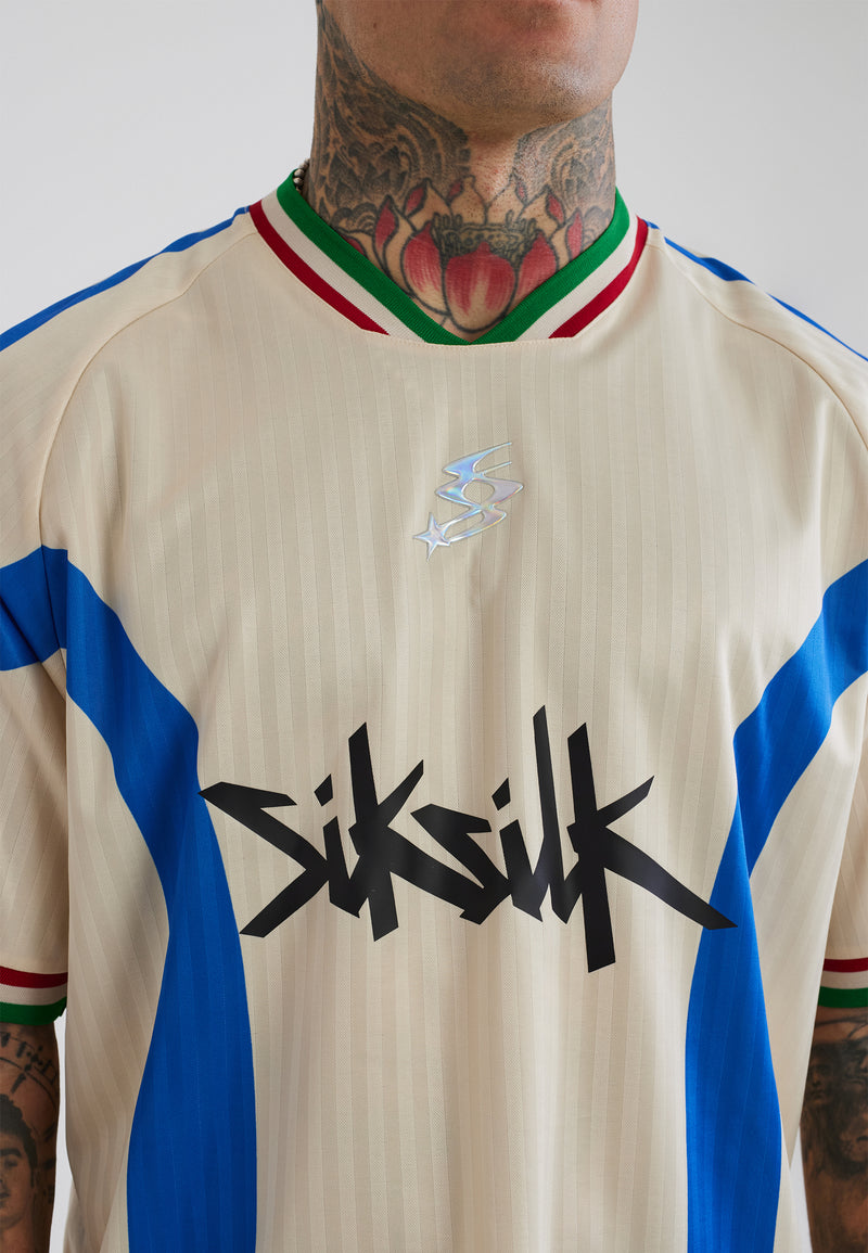 White and Blue Football T-Shirt (1)