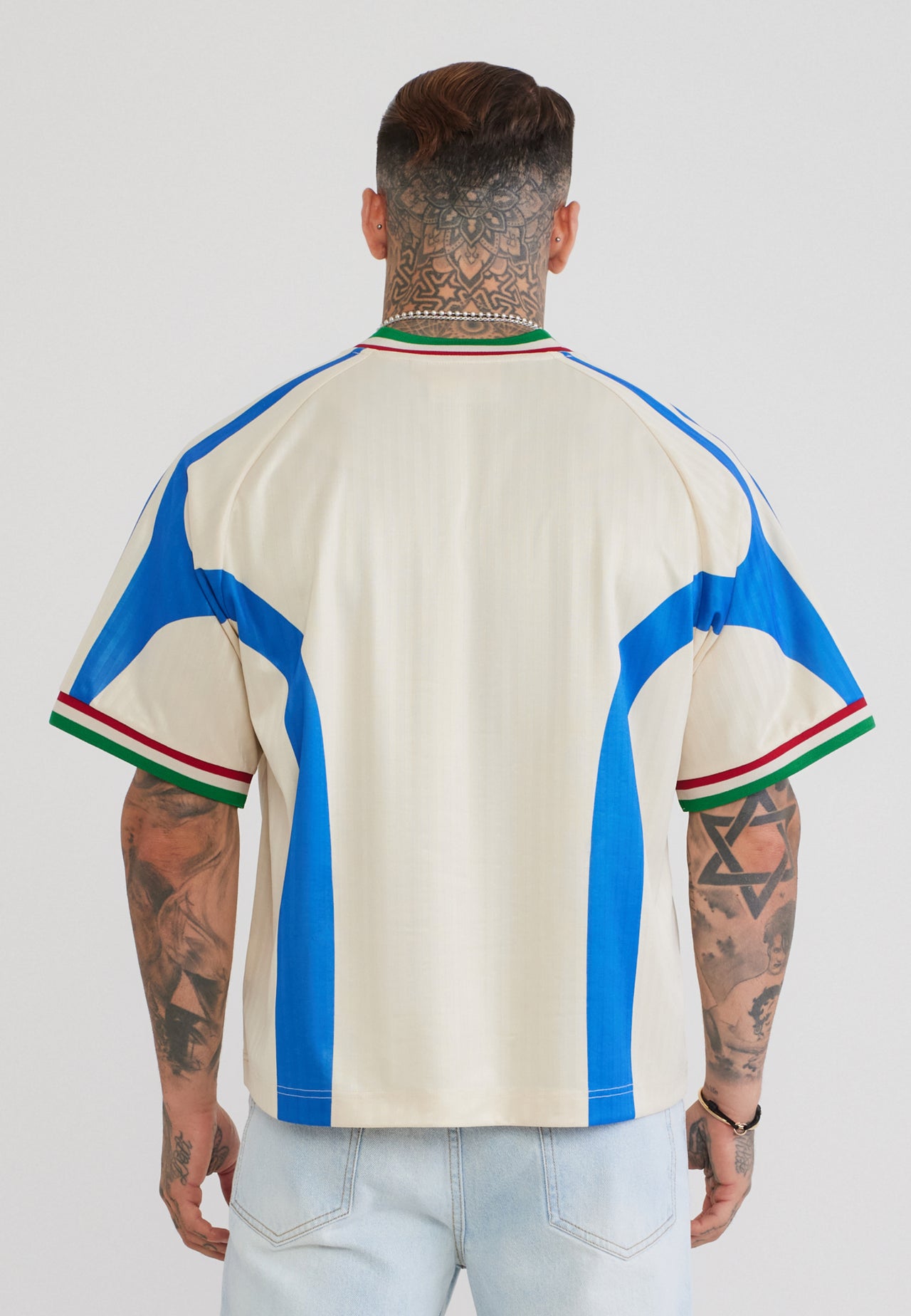 White and Blue Football T-Shirt (4)