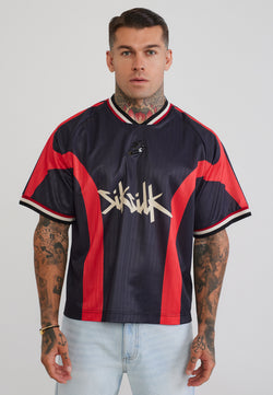 Black and Red Football T-Shirt