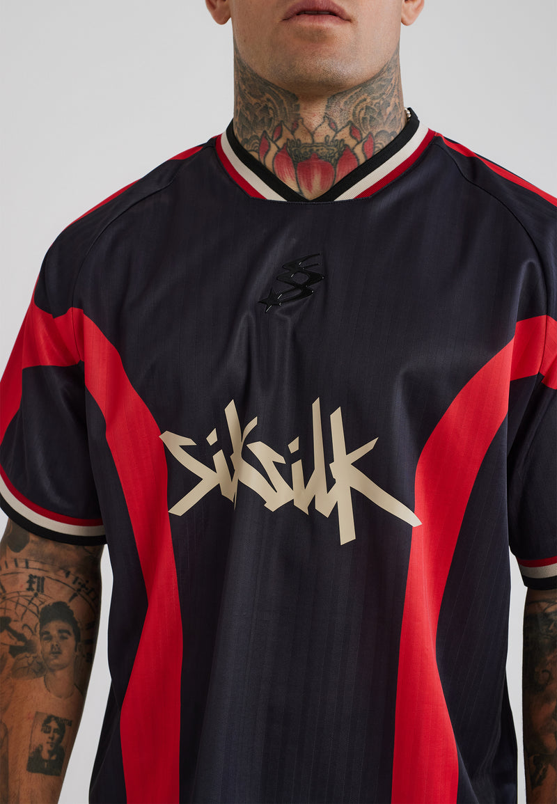 Black and Red Football T-Shirt (1)