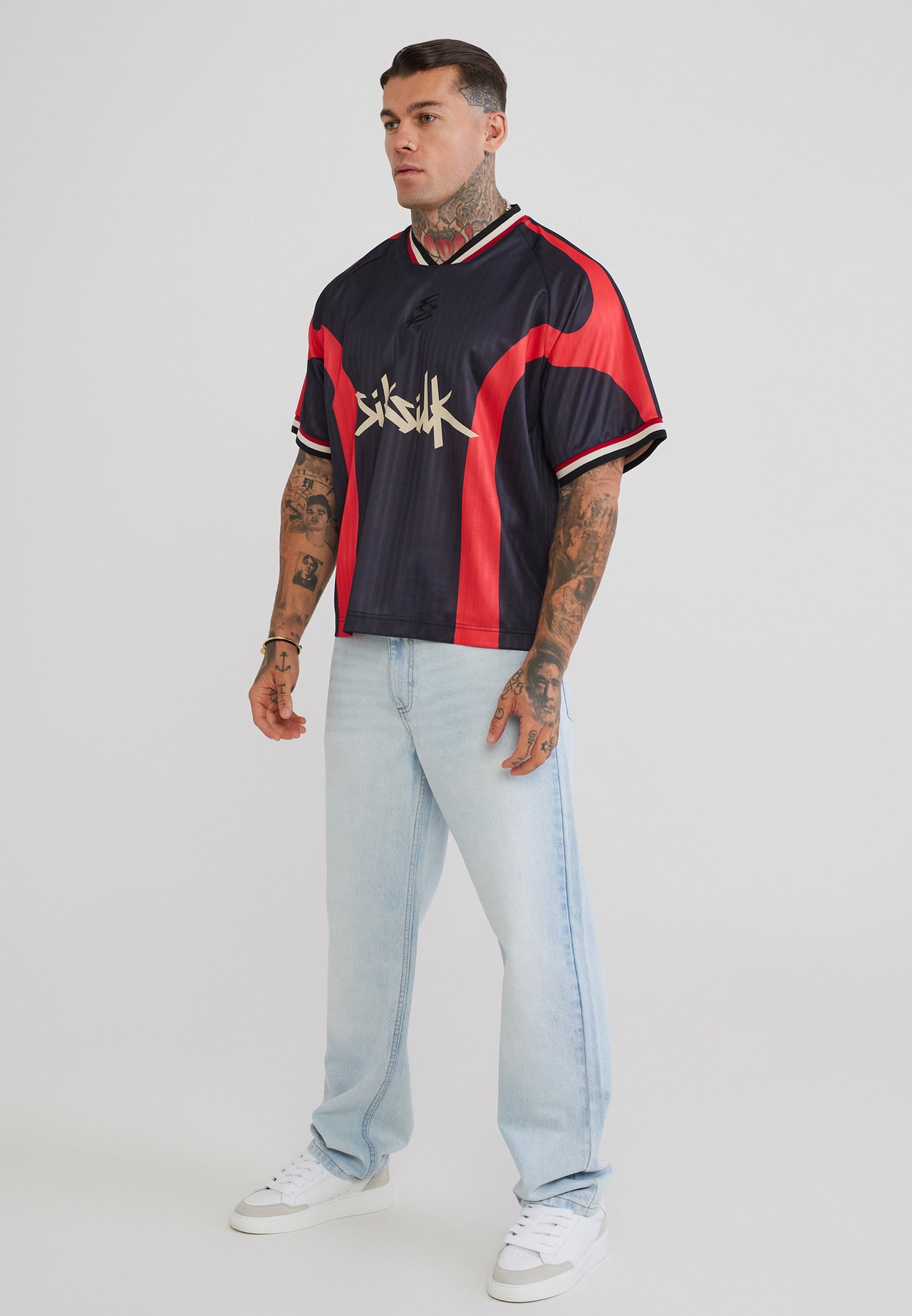 Black and Red Football T-Shirt (3)