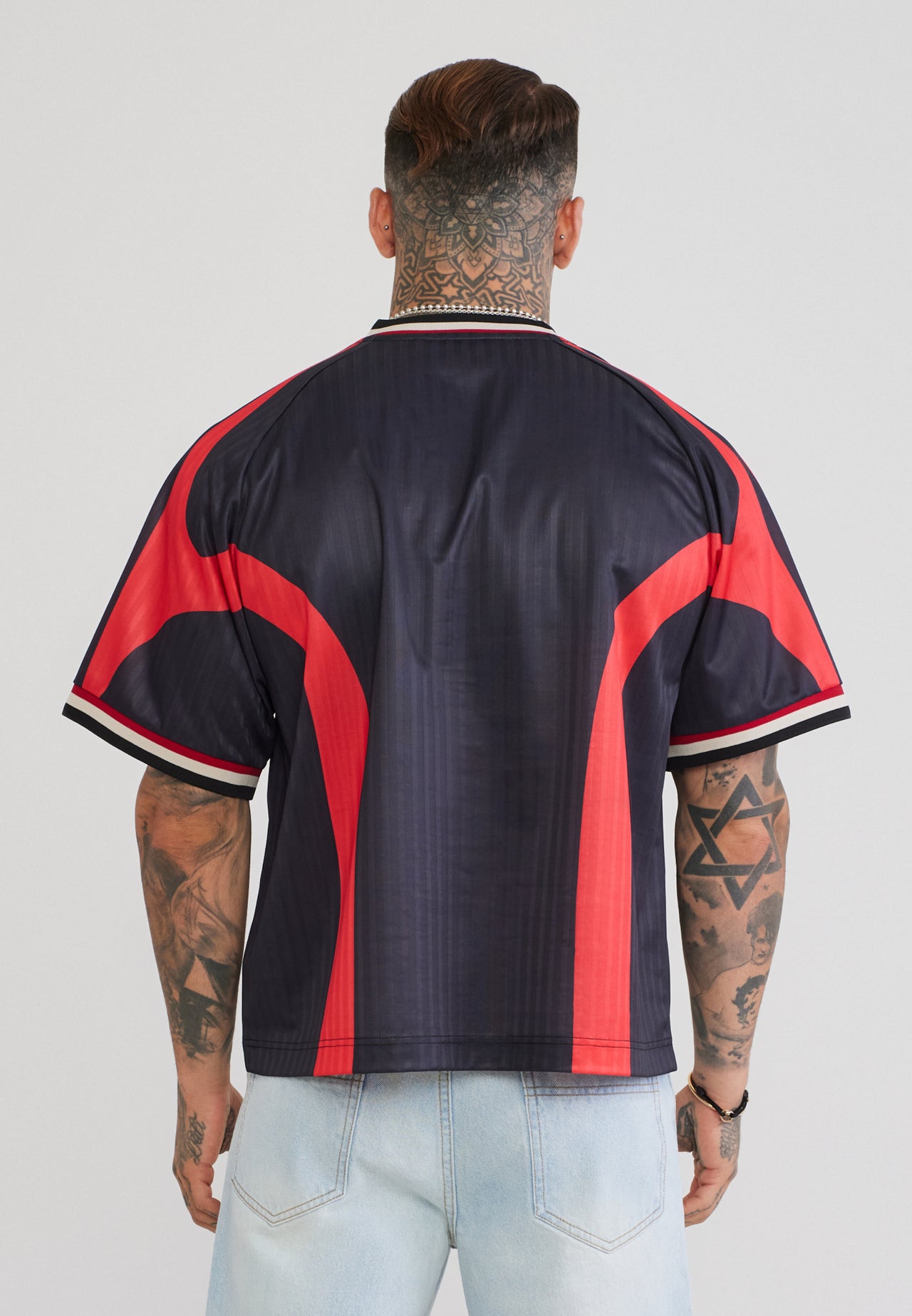 Black and Red Football T-Shirt (4)