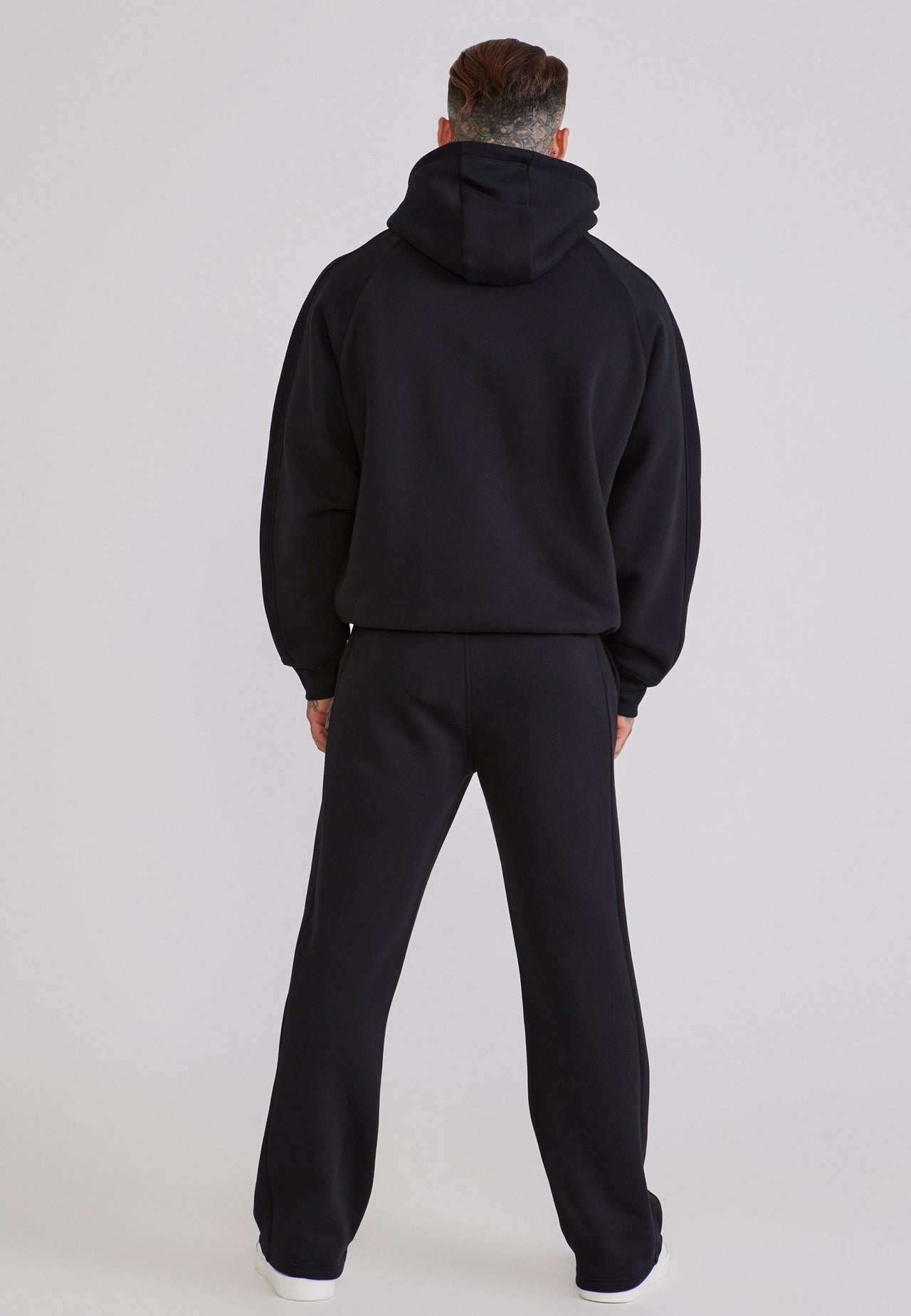 Black Qtr Zip Hoodie and Joggers Set (4)