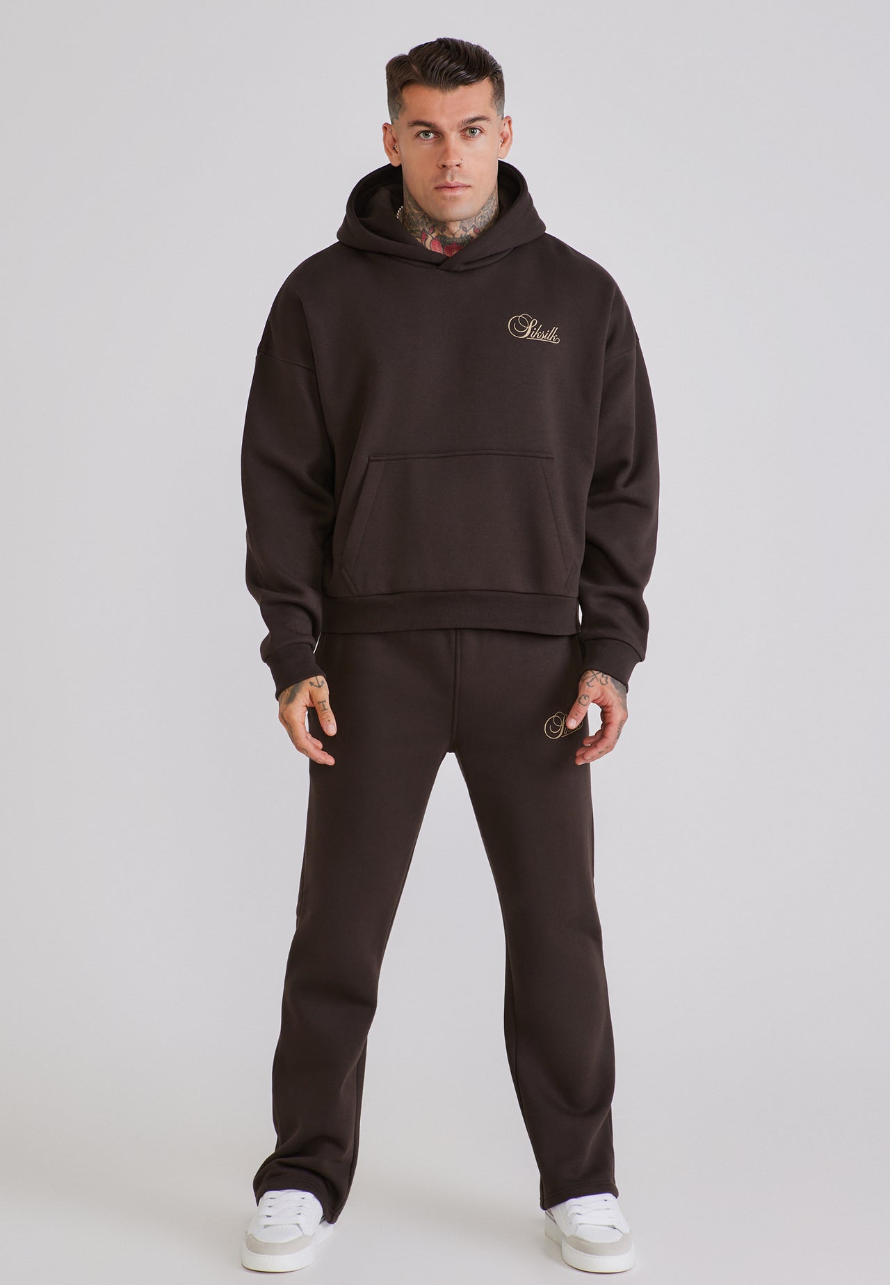 Brown Hoodie and Joggers Set