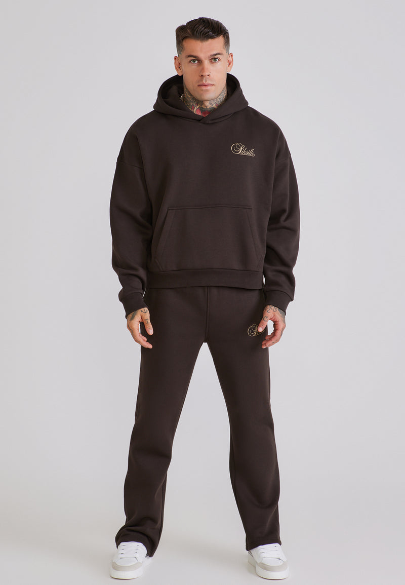 Brown Hoodie and Joggers Set